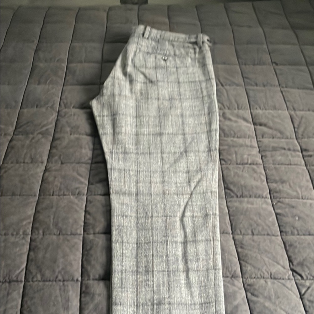 Banana Republic Kevin Love collection  Gray Plaid Trousers